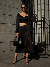Load image into Gallery viewer, Black Skirt Outfit
