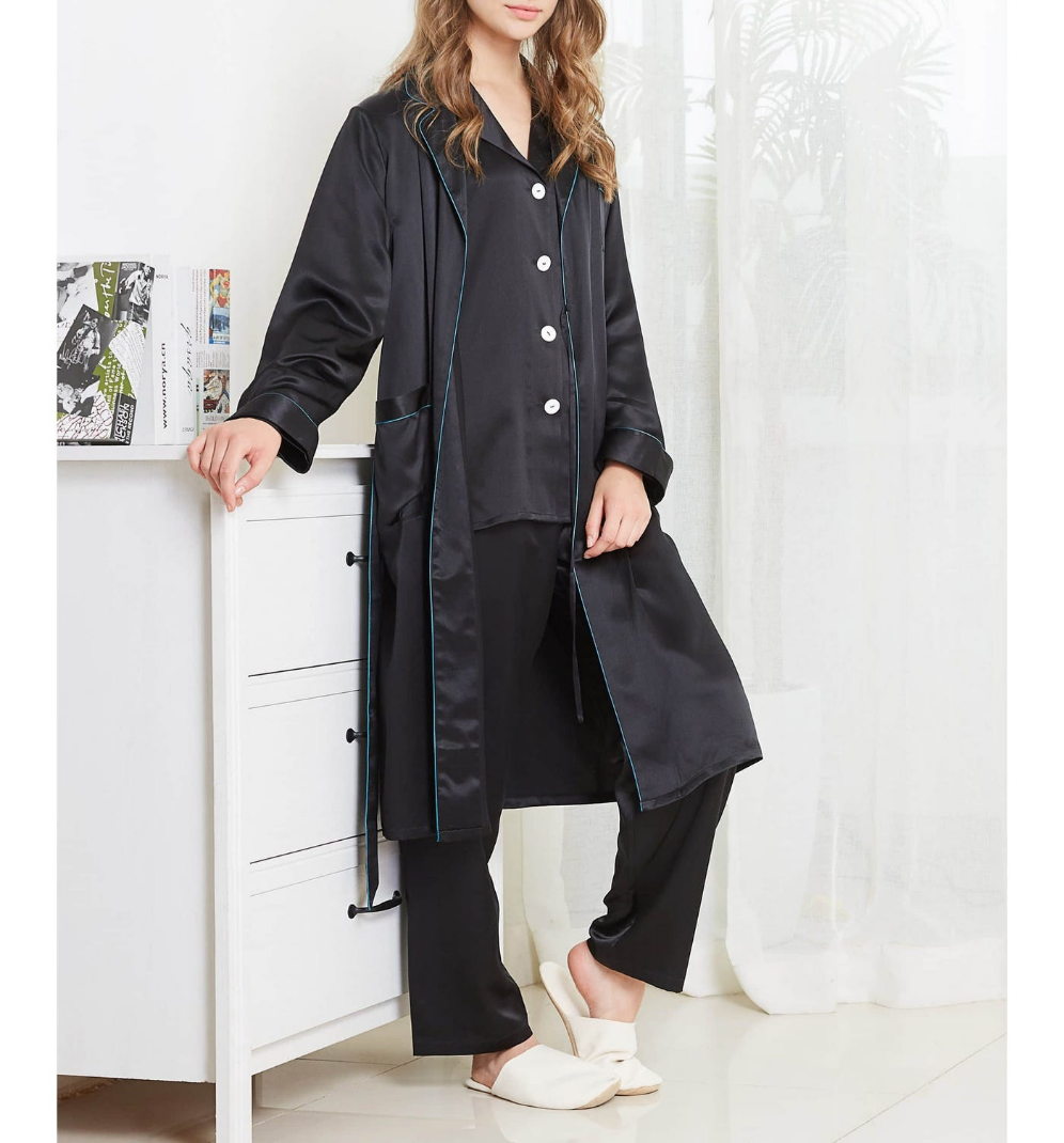 Contrast trimmed pj set