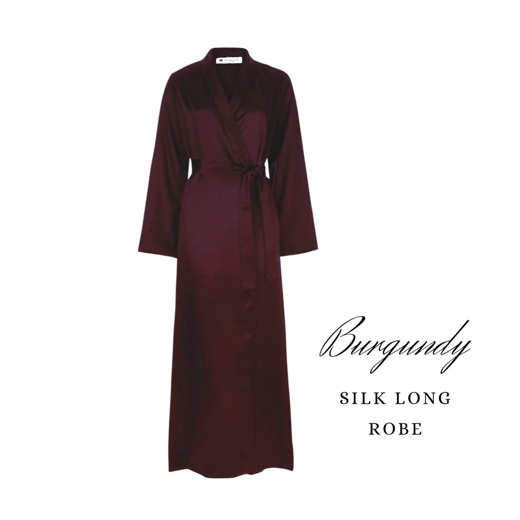 Burgundy Long Robe