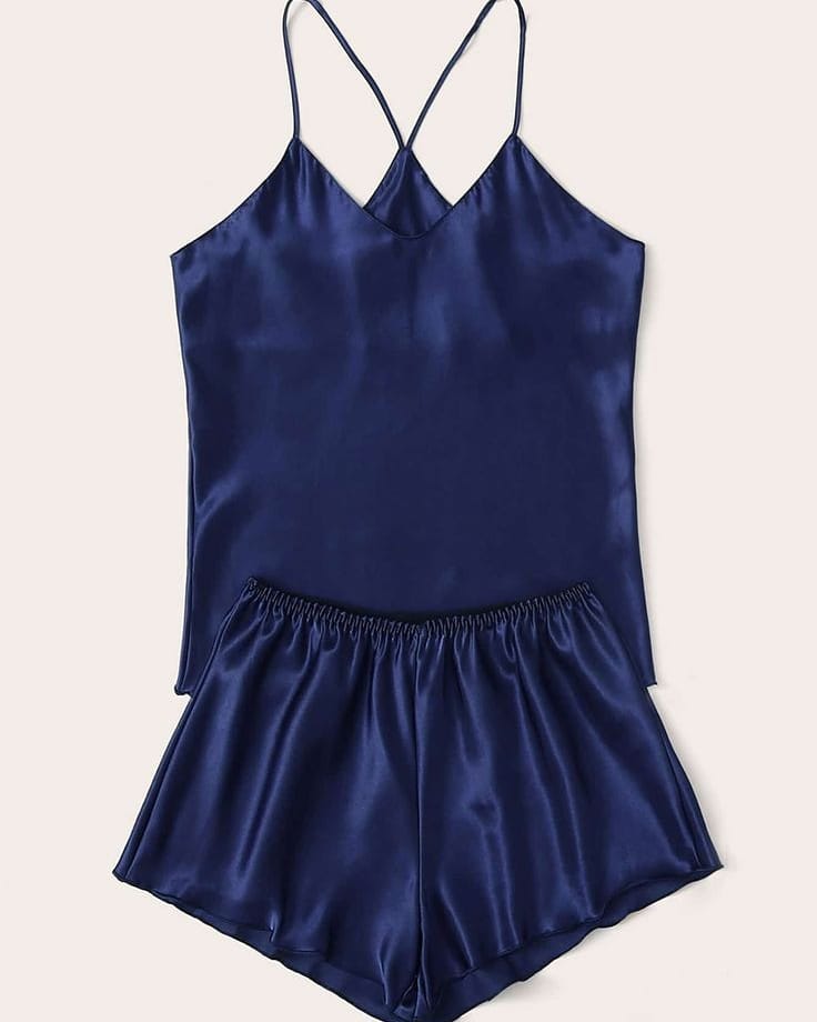 Navy Blue cami shorts