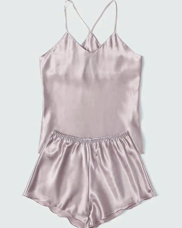 Grey cami shorts