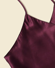 Load image into Gallery viewer, Maroon cami shorts
