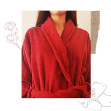 Load image into Gallery viewer, Velour customized bathrobe
