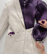 Load image into Gallery viewer, Puff Sleeves Organza Blouse
