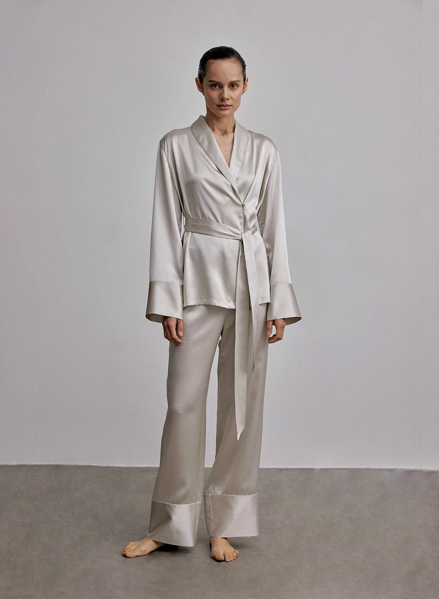 Sohag Robe Shawl Trimmed Robe Set – Pegasus PK